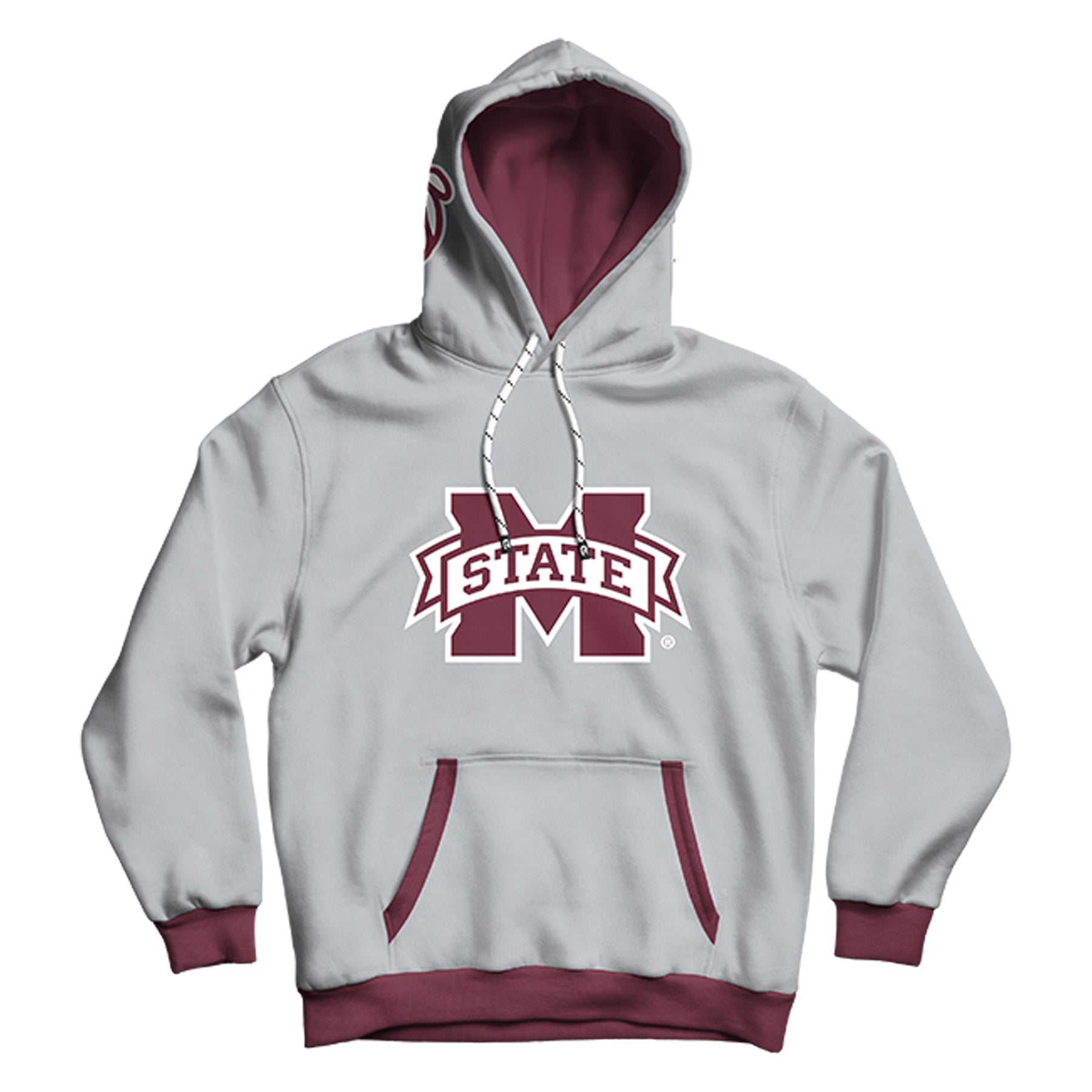 NCAA Mississippi State Bulldogs Women's Burnout Campus Pullover Sweatshirt - Charcoal, Large
