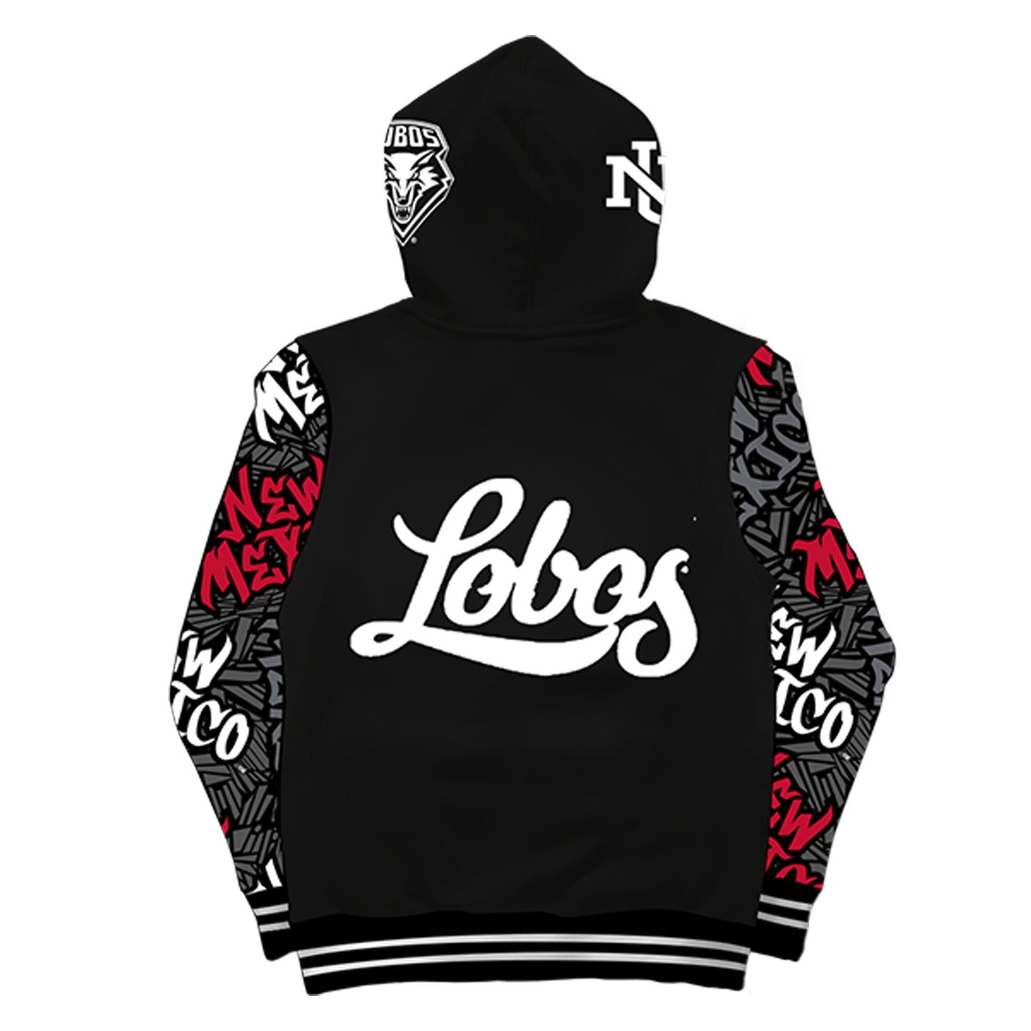 University of New Mexico Wildstyle Black Pullover Hoodie