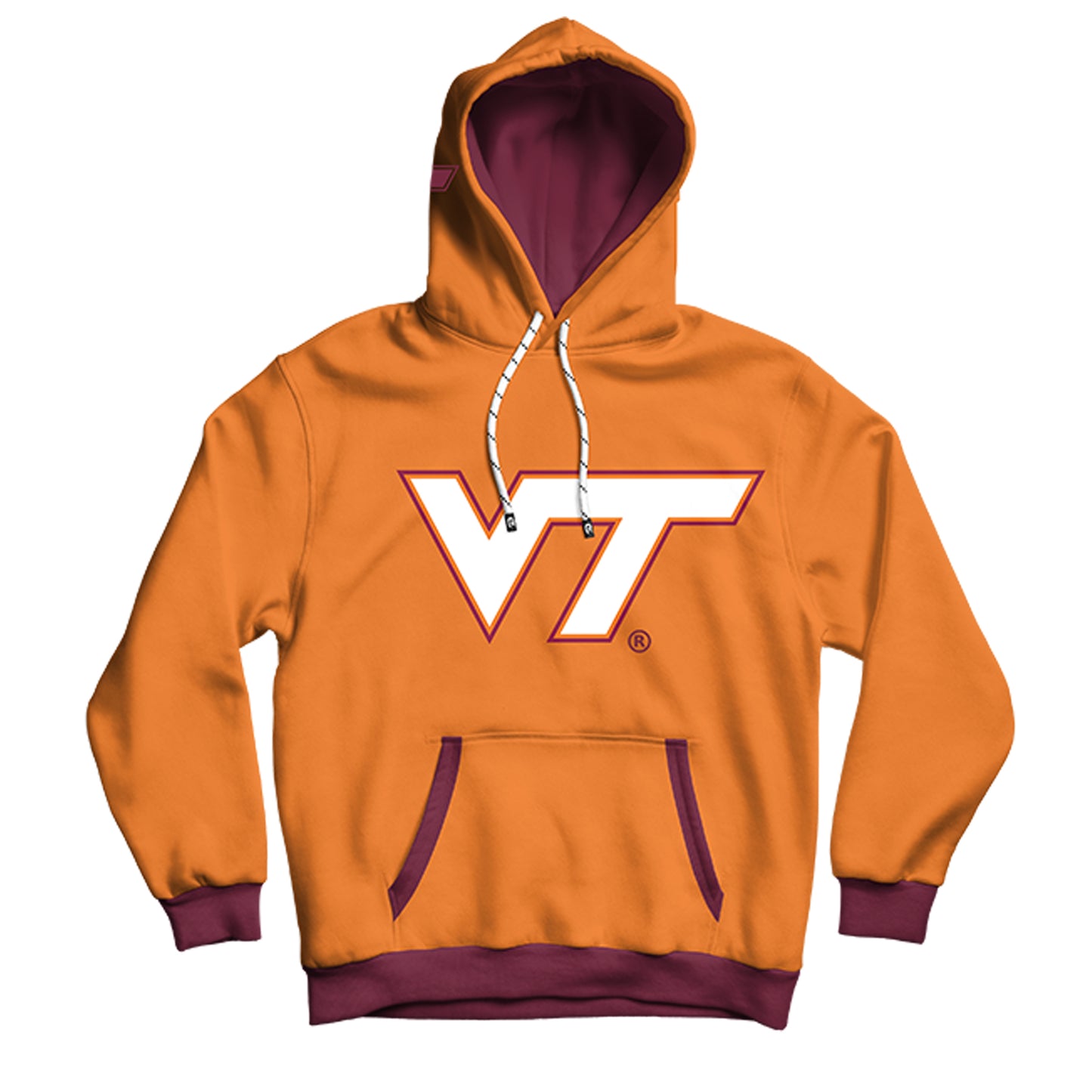 Virginia Tech University Classic Orange Pullover Hoodie