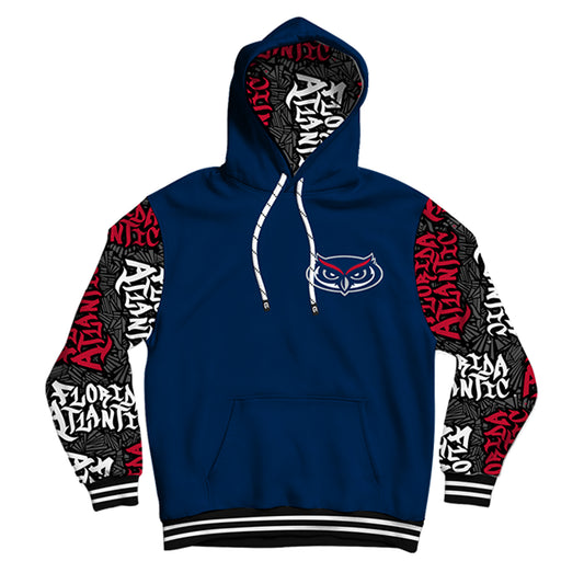 Florida Atlantic University Wildstyle Blue Pullover Hoodie