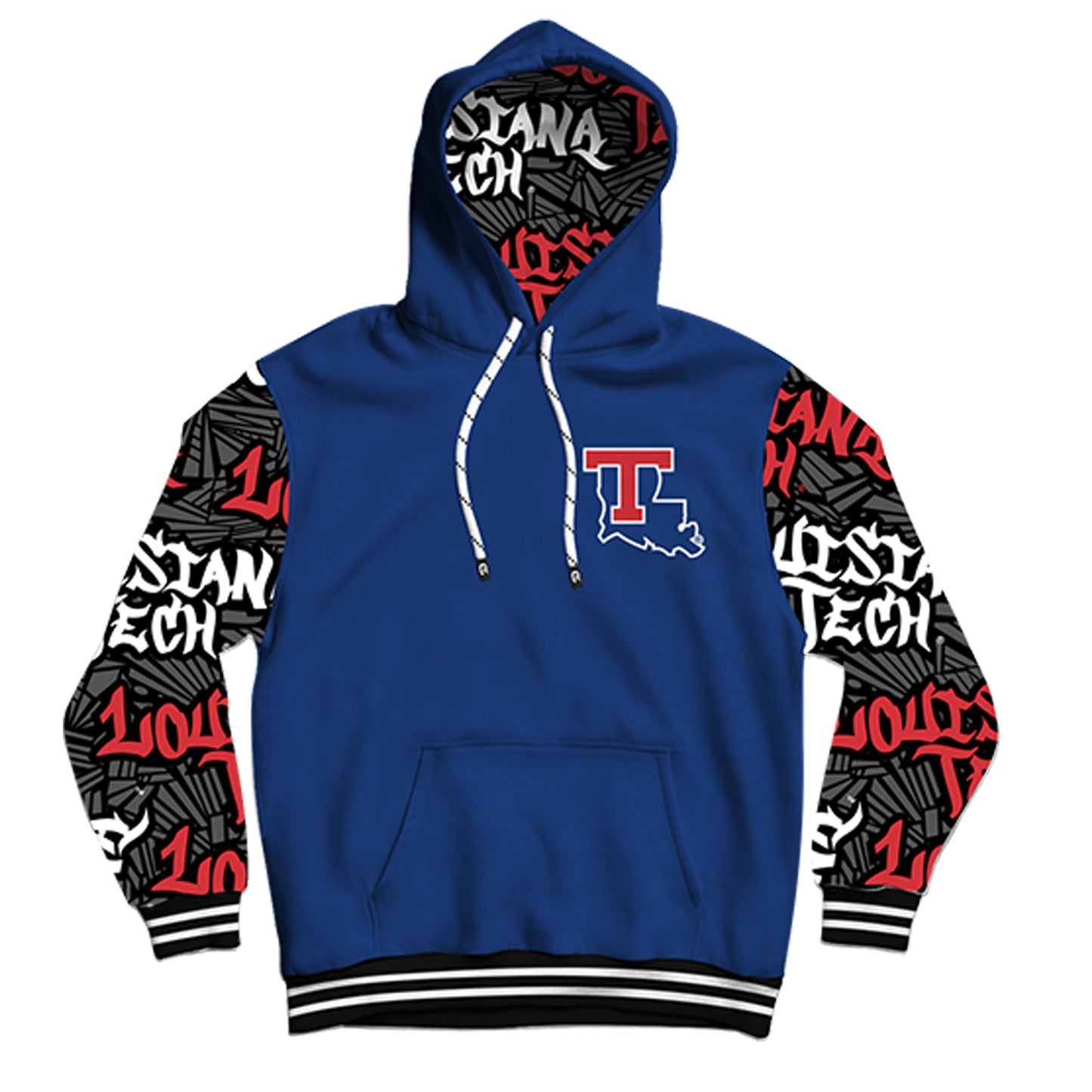 Louisiana Tech University Wildstyle Pullover Hoodie