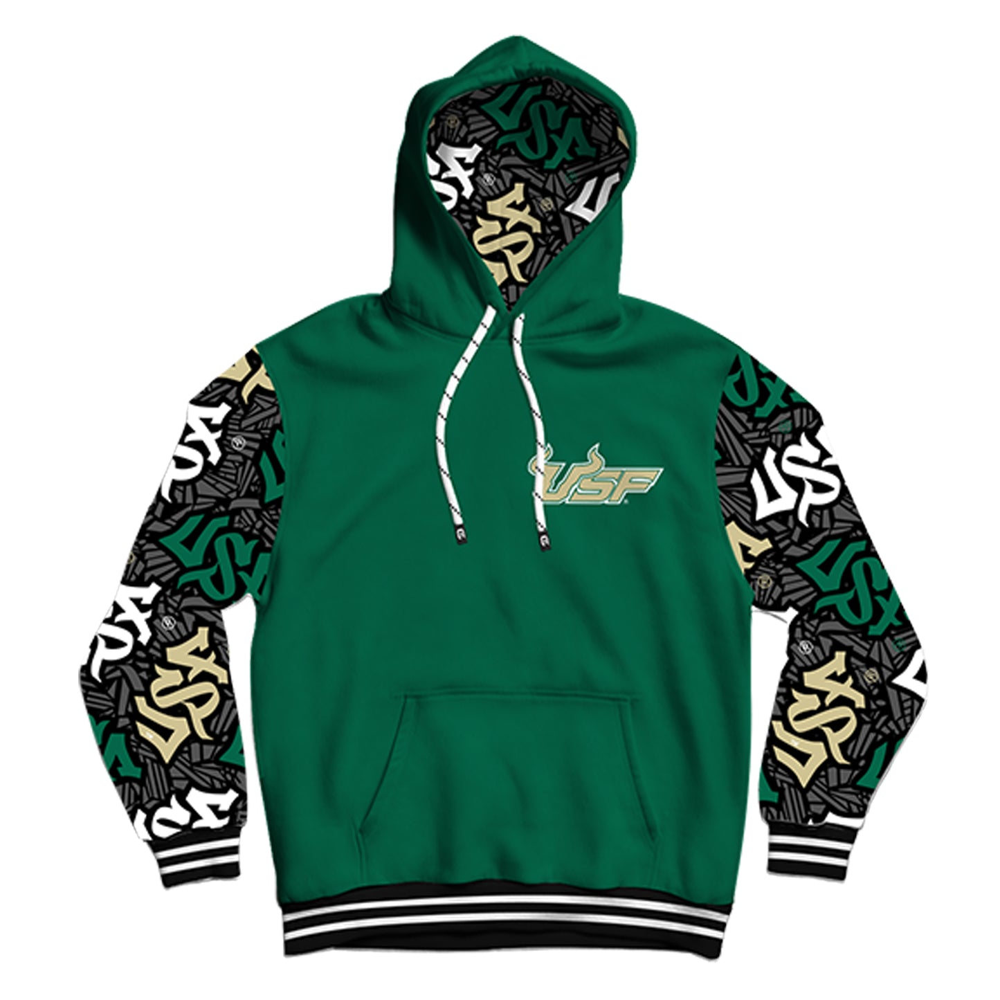 USF Wildstyle Green Pullover Hoodie