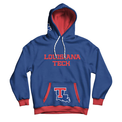 Louisiana Tech University Rally Blue Pullover Hoodie