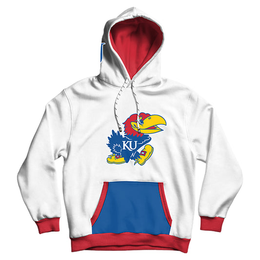 University of Kansas Tailgate White Hoodie