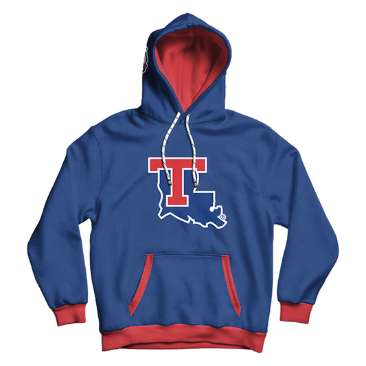 Louisiana Tech University Classic Blue Pullover Hoodie