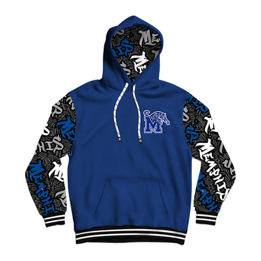 University of Memphis Wildstyle Blue Pullover Hoodie