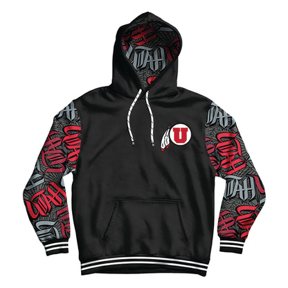 University of Utah WildStyle Black Pullover Hoodie