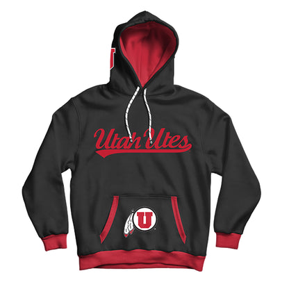 University of Utah Rally Black Pullover Hoodie