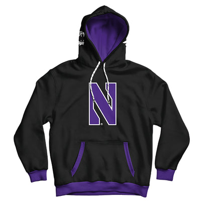 Northwestern University Classic Black Pullover Hoodie