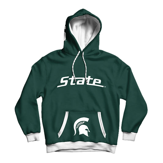 Michigan State University Rally Green Pullover Hoodie