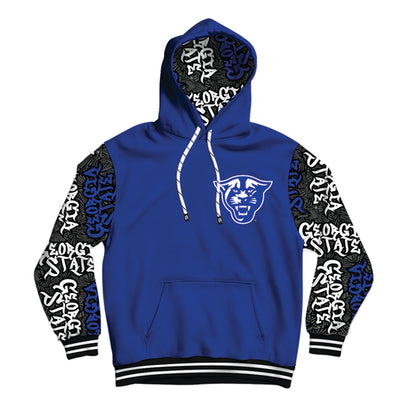 Georgia State University Wildstyle Blue Pullover Hoodie