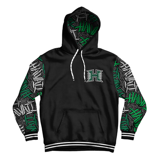 University of Hawaii Wildstyle Black Pullover Hoodie