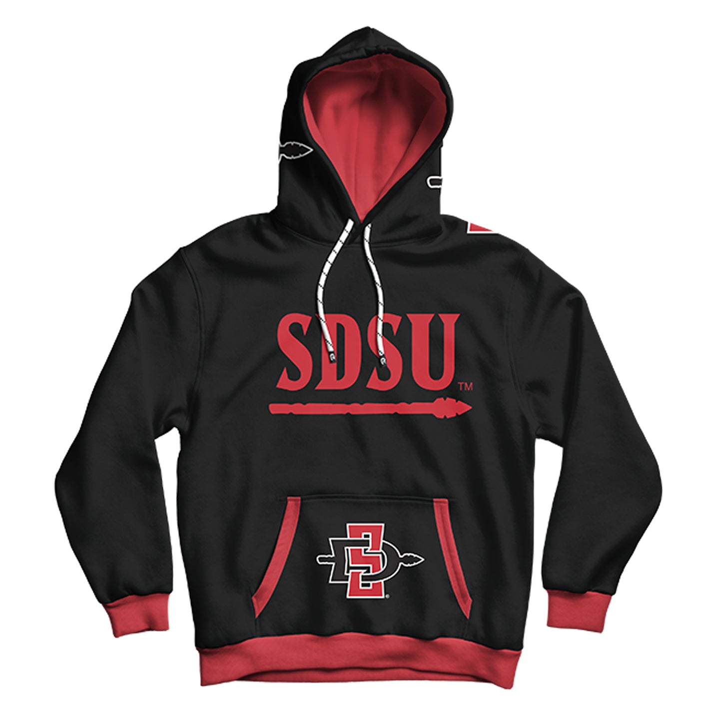 San Diego State University Rally Black Pullover Hoodie