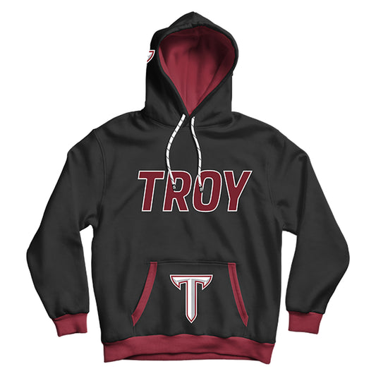 Troy University Rally Black Pullover Hoodie