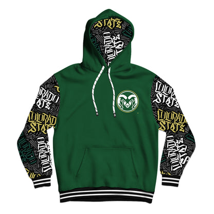 Colorado State University Wildstyle Green Pullover Hoodie