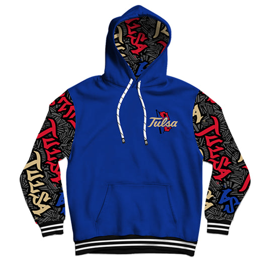 University of Tulsa Wildstyle Blue Pullover Hoodie