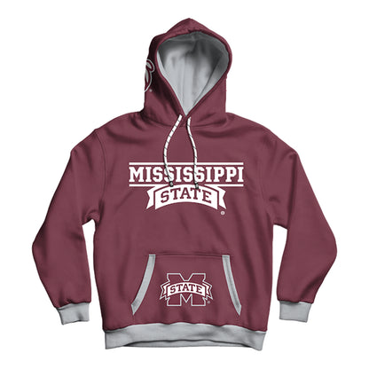 Mississippi State University Rally Maroon Pullover Hoodie