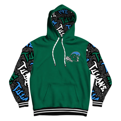 Tulane University Wildstyle Green Pullover Hoodie