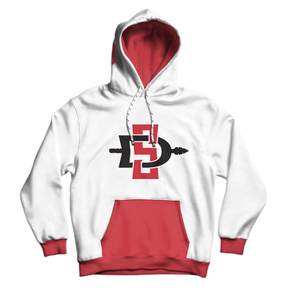 San Diego State University Tailgate White Hoodie