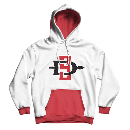 San Diego State University Tailgate White Hoodie