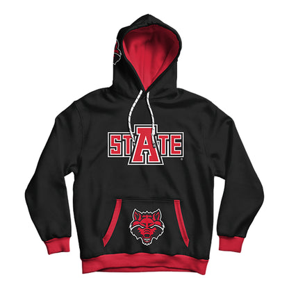 Arkansas State University Rally Black Pullover Hoodie