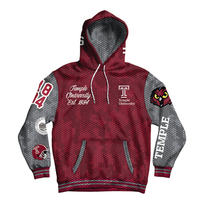 Temple University Varsity Pullover Hoodie