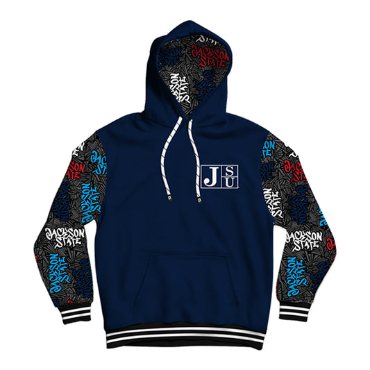 Jackson State University Wildstyle Blue Pullover Hoodie