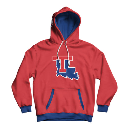 Louisiana Tech University Classic Red Pullover Hoodie