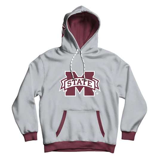 Mississippi State University Classic Grey Pullover Hoodie