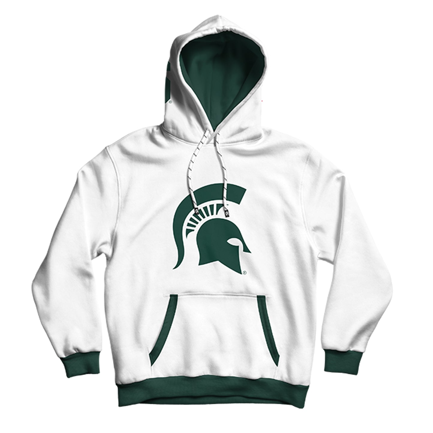 Michigan State University Classic White Pullover Hoodie