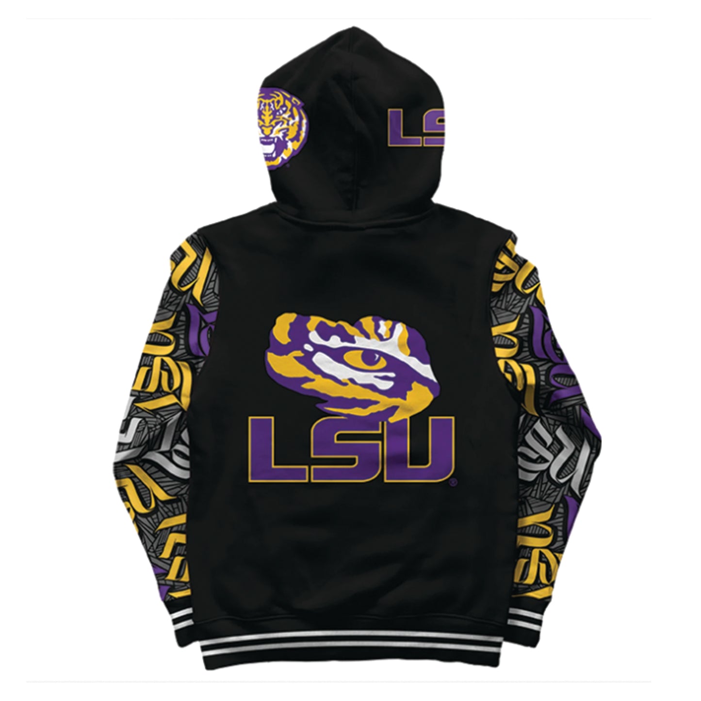 LSU Wildstyle Black Pullover Hoodie