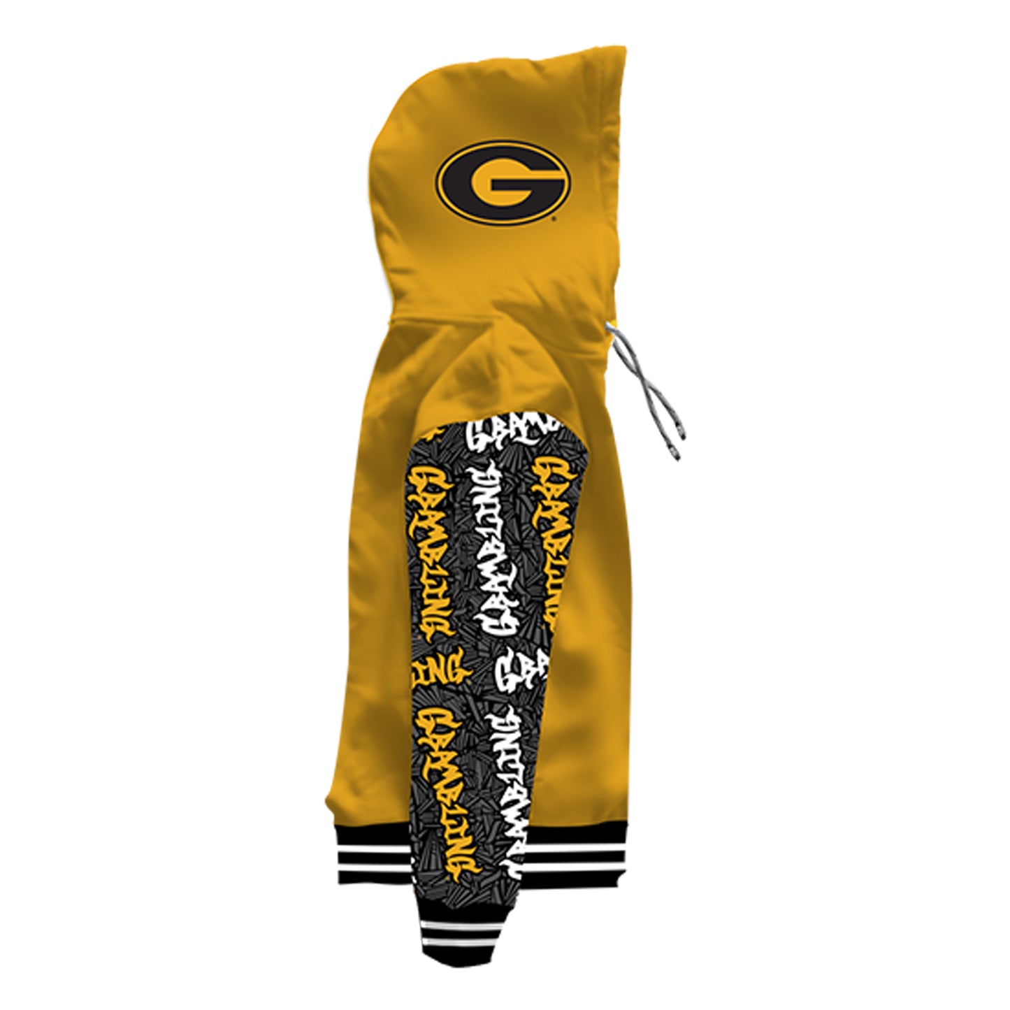 Grambling State University Wildstyle Gold Pullover Hoodie