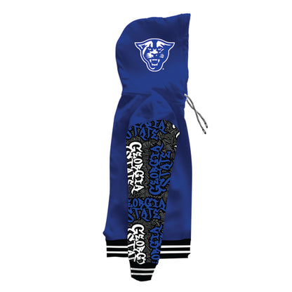 Georgia State University Wildstyle Blue Pullover Hoodie