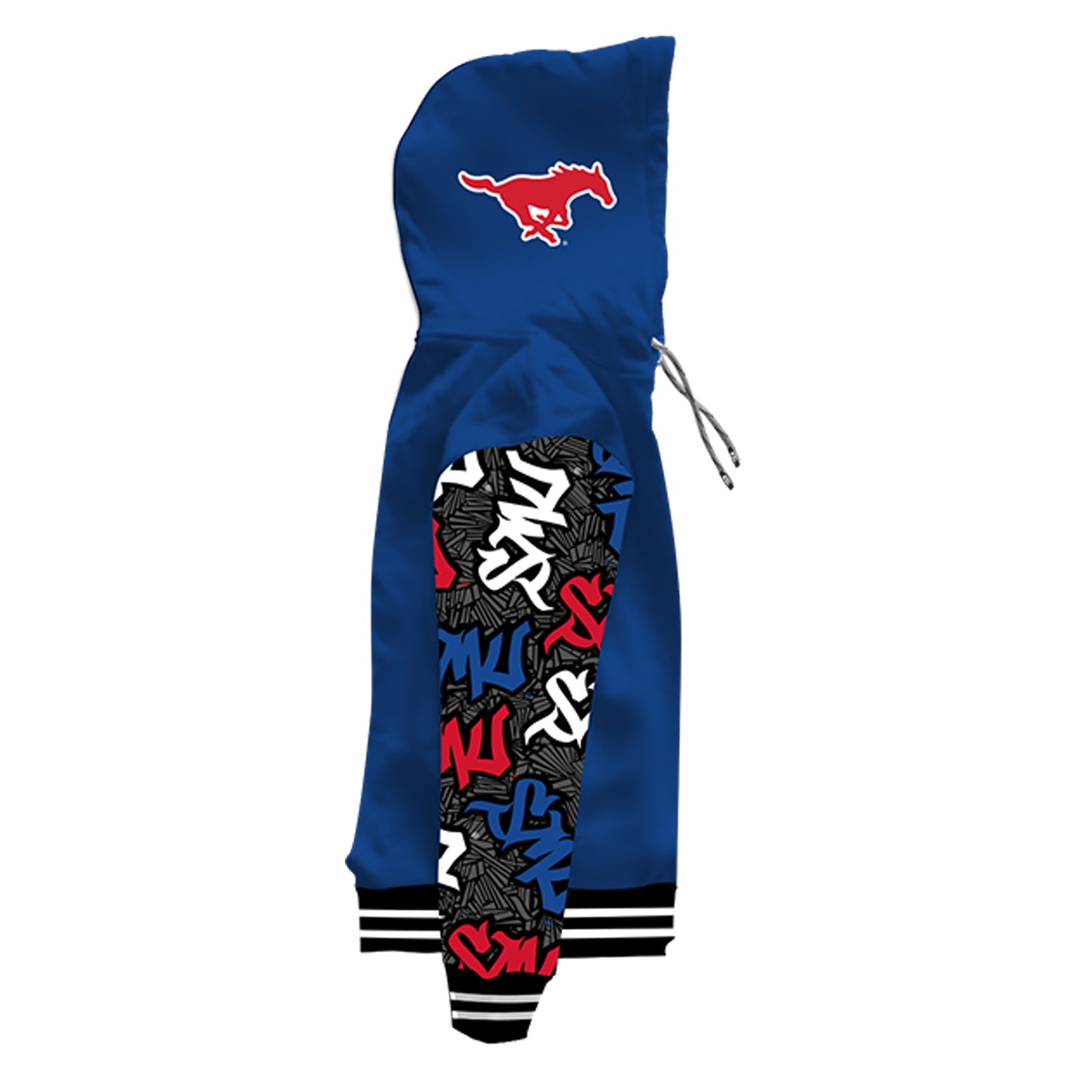 SMU Wildstyle Blue Pullover Hoodie