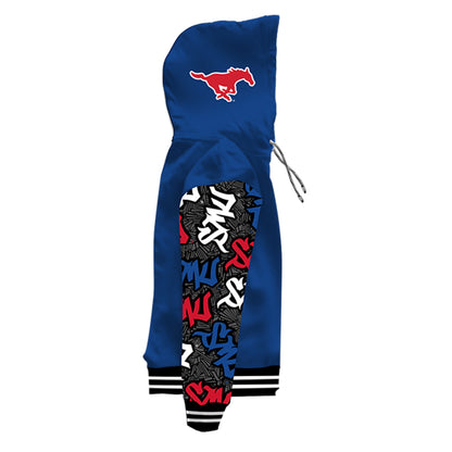 SMU Wildstyle Blue Pullover Hoodie