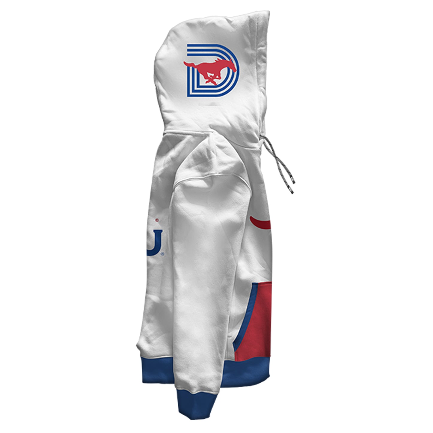 SMU Tailgate White Hoodie