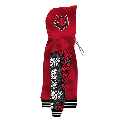 Arkansas State University Wildstyle Red Pullover Hoodie