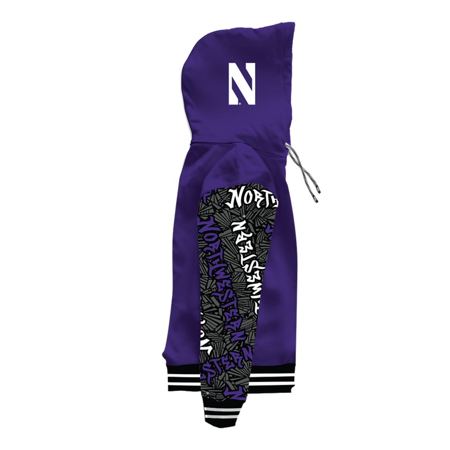 Northwestern University Wildstyle Purple Pullover Hoodie