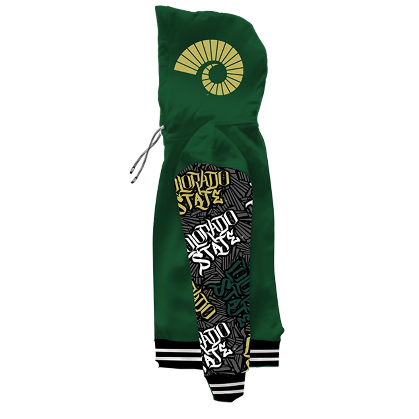 Colorado State University Wildstyle Green Pullover Hoodie