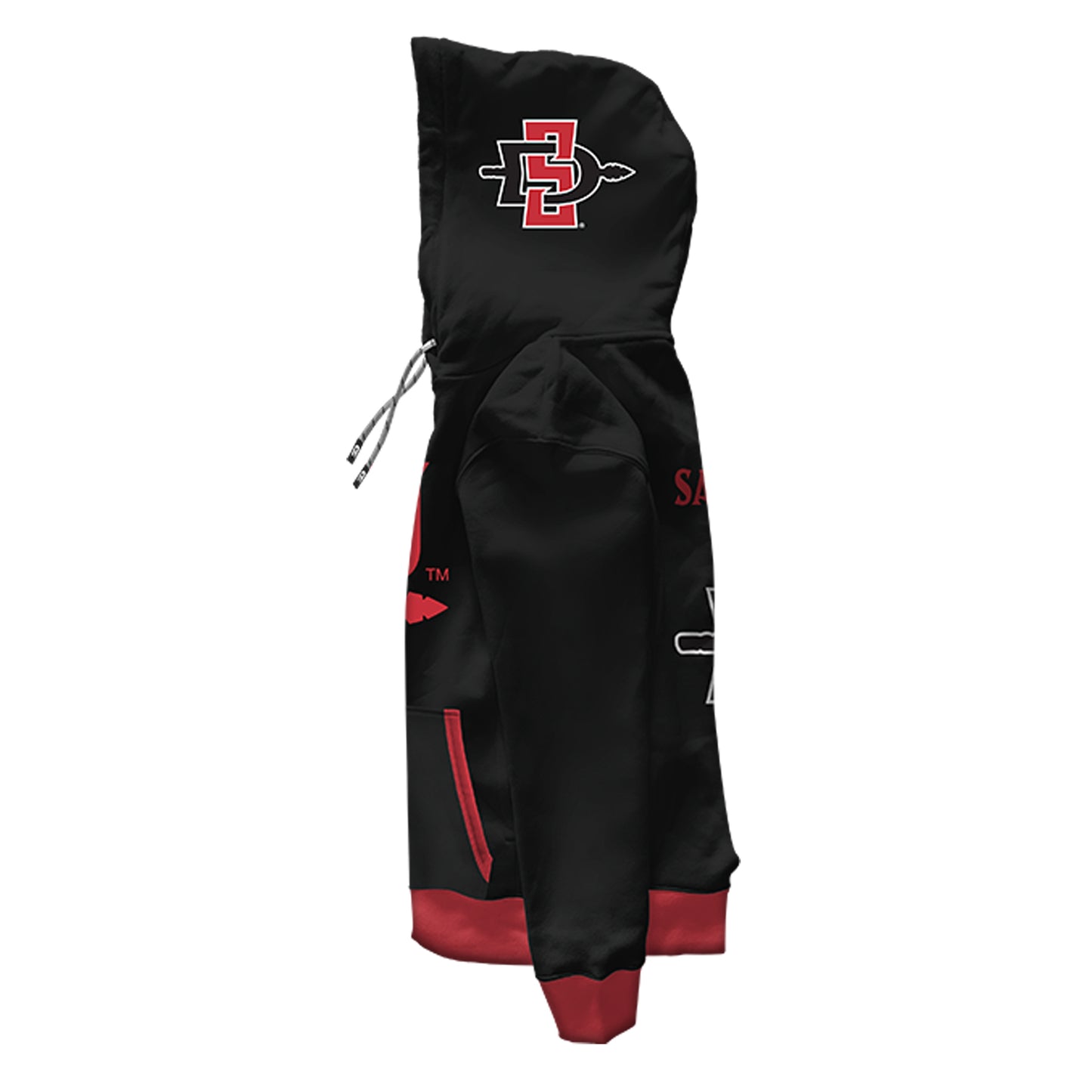 San Diego State University Rally Black Pullover Hoodie