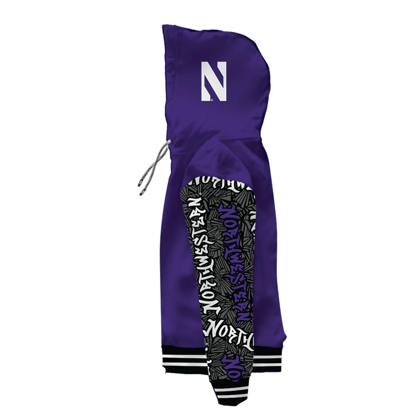 Northwestern University Wildstyle Purple Pullover Hoodie