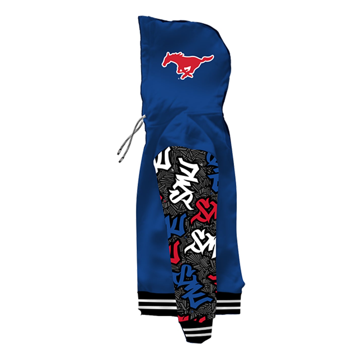 SMU Wildstyle Blue Pullover Hoodie