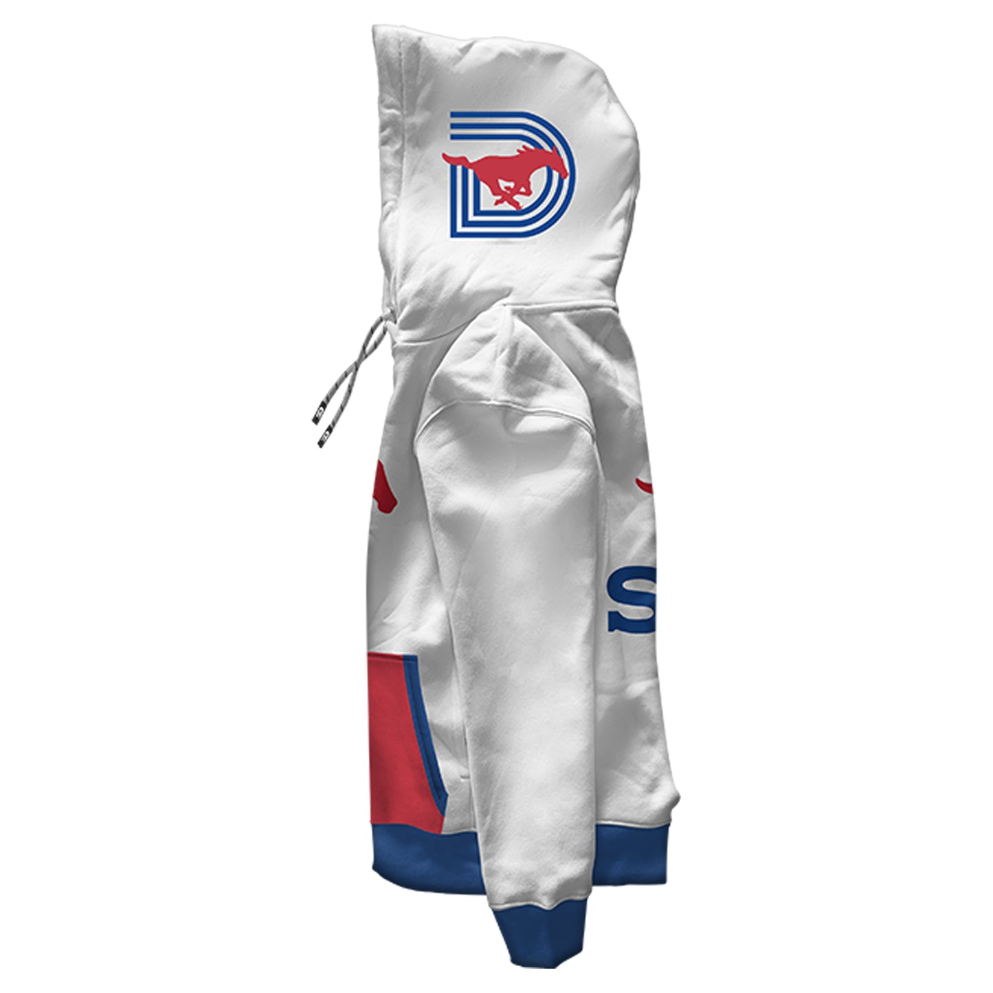 SMU Tailgate White Hoodie