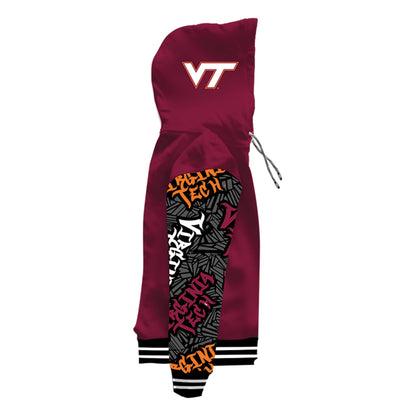 Virginia Tech University Wildstyle Maroon Pullover Hoodie