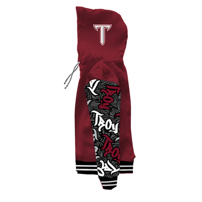 Troy University Wildstyle Maroon Pullover Hoodie