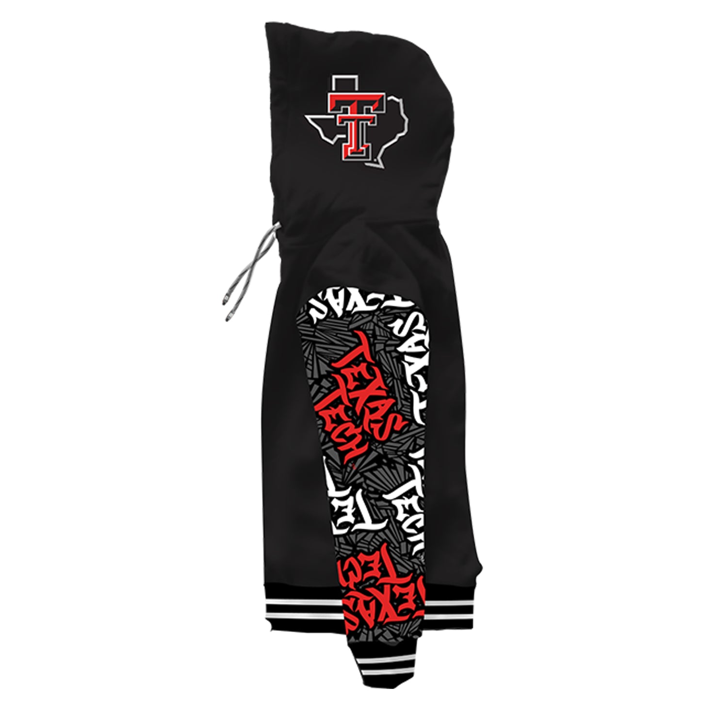 Texas Tech University Wildstyle Black Pullover Hoodie