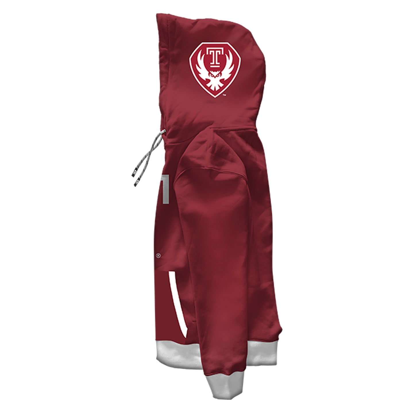 Temple University Classic Maroon Pullover Hoodie