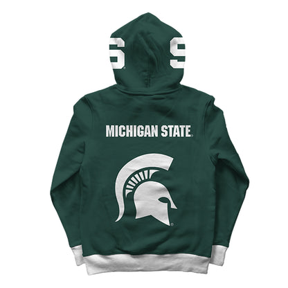 Michigan State University Rally Green Pullover Hoodie