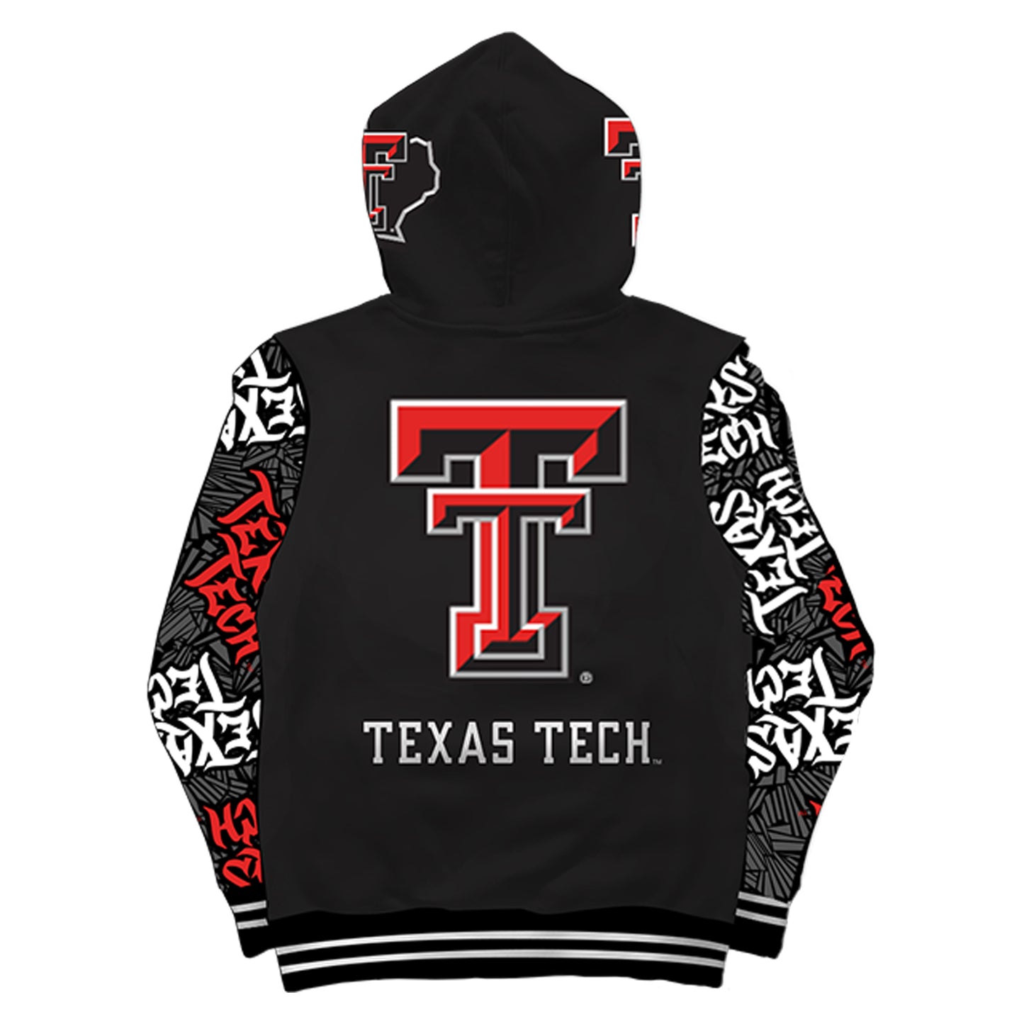 Texas Tech University Wildstyle Black Pullover Hoodie