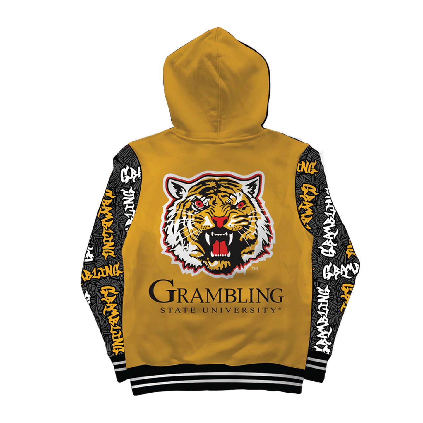 Grambling State University Wildstyle Gold Pullover Hoodie